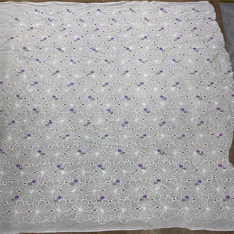 9088镂空棉布绣花 蕾丝刺绣水溶花边 夏款女装连衣裙上衣礼服辅料