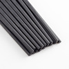 Metal non-slip chopsticks from natural wood, 10pcs