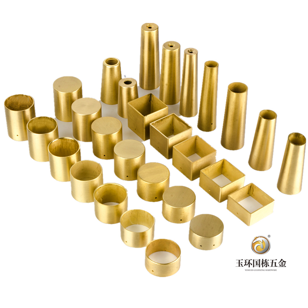 新中式沙发脚纯铜脚套直通圆脚套锌合金浴室柜餐座椅圆通脚套方形