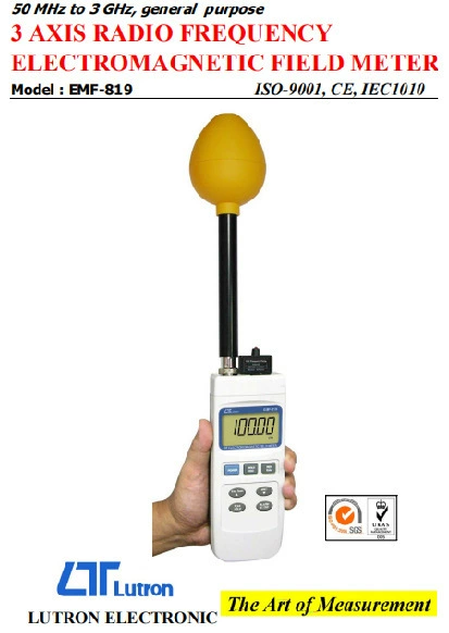 LUTRON Тайвань Генеральный агент Лу Чанг EMF-819 высокочастотный анализатор электромагнитного поля, тестер радиационного магнитного поля