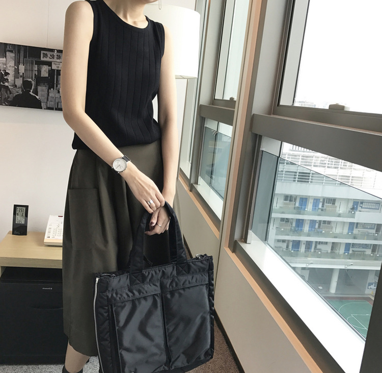 Sleeveless Knitted Outerwear Slim-Fit Short Student Camisole Inner Layer Base Shirt Summer Korean Style 2025 Tank Top Women Black Summer Sleeveless Knitted Outerwear Slim-Fit Short Student Camisole Inner Layer Base Shirt Summer Korean Style 2025 Tank Top Women Black Summer