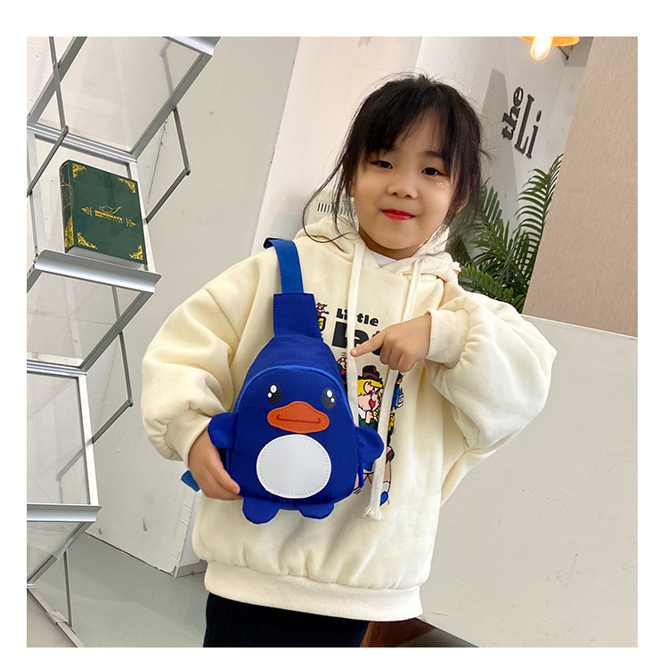 Cartoon Canvas Bag Cute Duck Child Chest Bag Small Satchel display picture 53