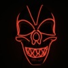 New Halloween horror LED light emitting mask thriller EL light -glowing skull mask skull horror mask