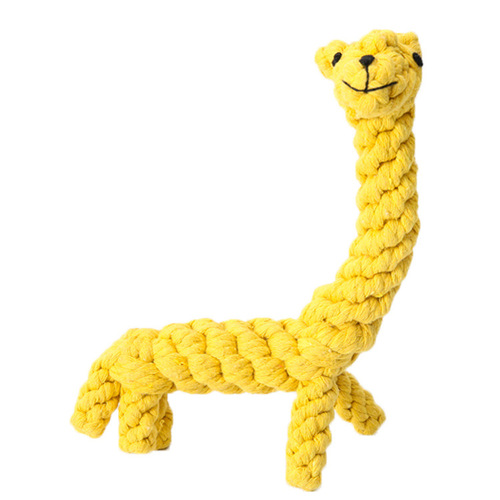Giraffe Knot Dog Toy Cotton Rope Braided Pet Toy Pet Products Manufacturer Wholesale Simulation Cat Toy