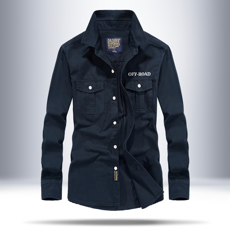 AliExpress Primavera y Otoño Nueva Juventud de los hombres camisa lavada casual Camisa de los hombres ropa de trabajo camisa de los hombres Amazon