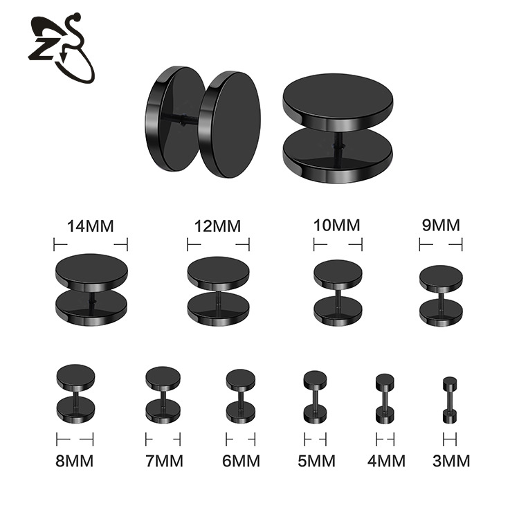 Pointed titanium steel lip stud product view