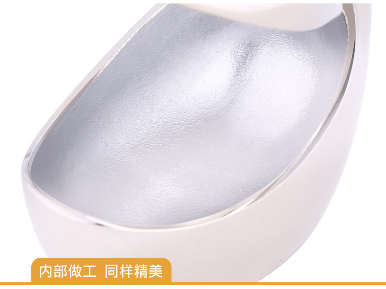 锌合金天鹅座创意厨房小工具水果叉咖啡勺天鹅餐具天鹅架勺叉餐具详情图4