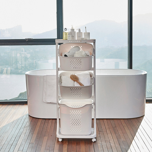 Dirty clothes basket storage rack for dirty clothes storage basket dirty clothes basket home changing laundry bathroom toilet artifact plastic