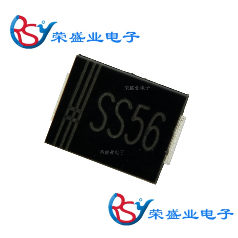 SS56 SMC 5A 60V DO-214AB 贴片肖特基二极管 700mV @ 5A现货供应