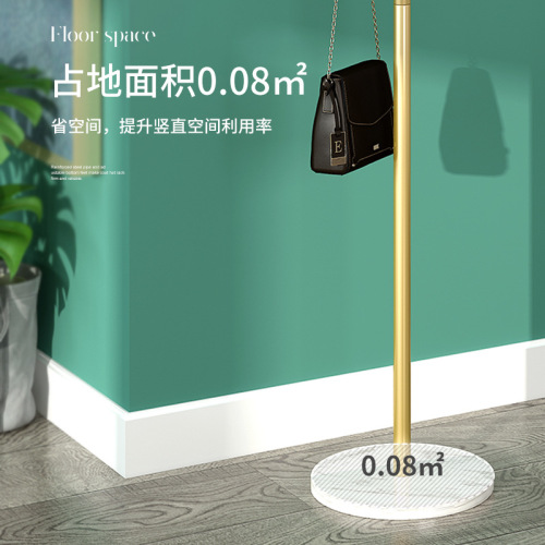 Marble iron coat rack floor-standing simple clothes bedroom home storage storage simple modern clothes rack