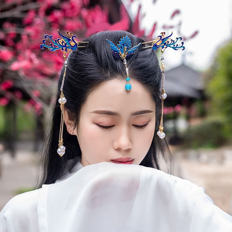 chinese hanfu hair accessory for girls Chinese Hanfu costume headdress