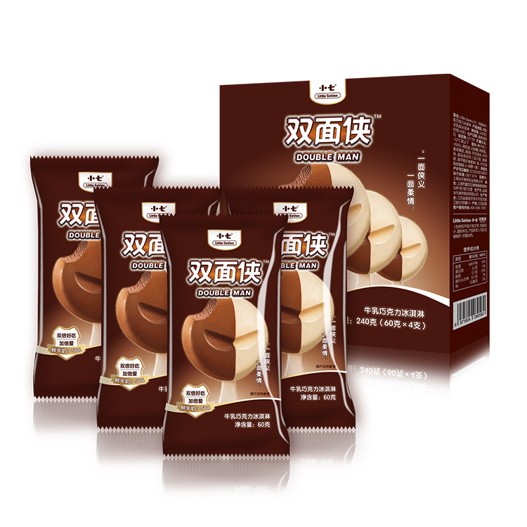 Homewear Little seven Two-sided Milk chocolate ice cream Ice cream Ice cream National shipping Melting Baopei