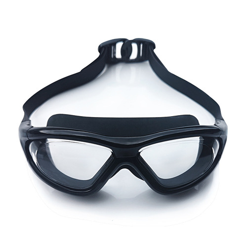 Xingjiachengmei [silicone mirror strap] high-definition waterproof and anti-fog swimming goggles adult fashion large frame PC swimming goggles