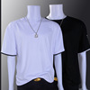 Summer short sleeve T-shirt, trend set, colored scarf, suitable for teen, round collar, wholesale