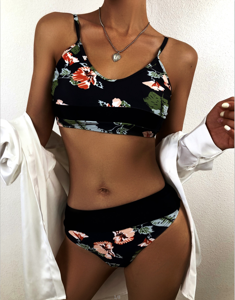 new split print sexy bikini swimwear NSHL23343