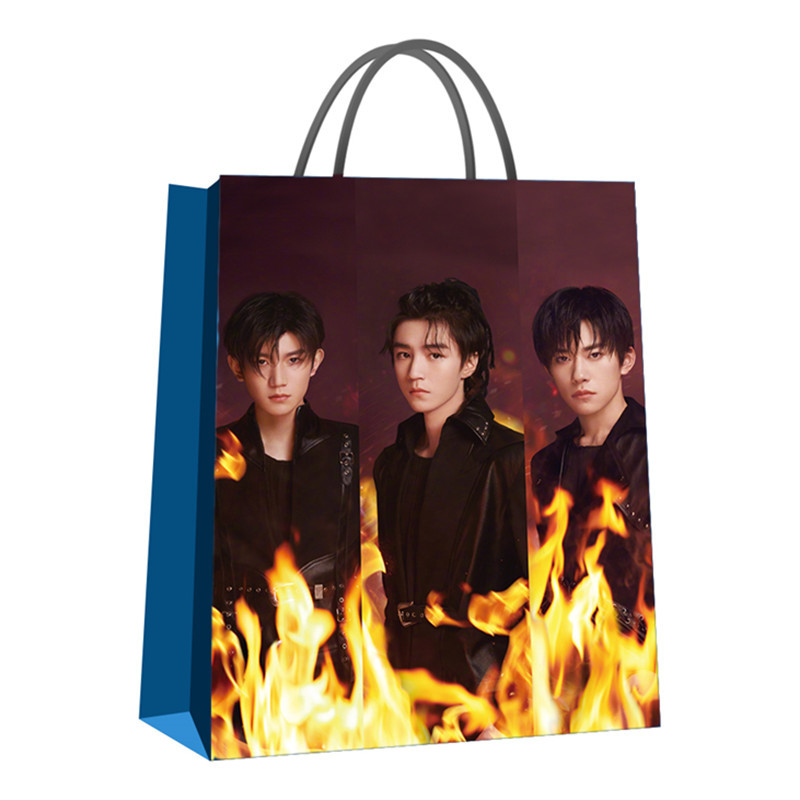 无定价tfboys周边同款纸袋 礼品袋 购物袋 手提袋 明星手提袋批发