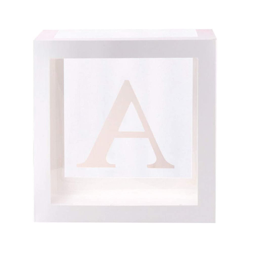 Balloon box letter A-Z transparent gift...