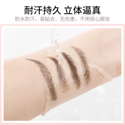 Hot Selling 6D Eyebrow Sticker Anti-Real Eyebrow Imitation Ecological Eyebrow Sticker Water Transfer Tattoo Eyebrow Embroidery Tattoo Sticker
