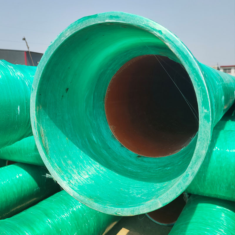 玻璃钢雨污排水管夹砂管道玻璃钢无机通风管道电缆穿线保护管厂家