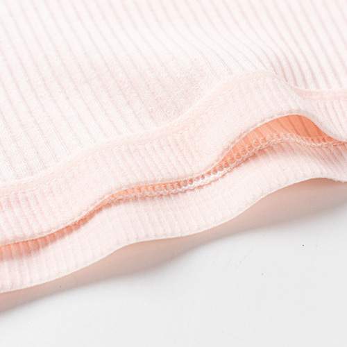 Double-layer threaded bra vest for teenage girls in developmental period. Pure cotton U-shaped wide band children's bra. Sports and breathable.