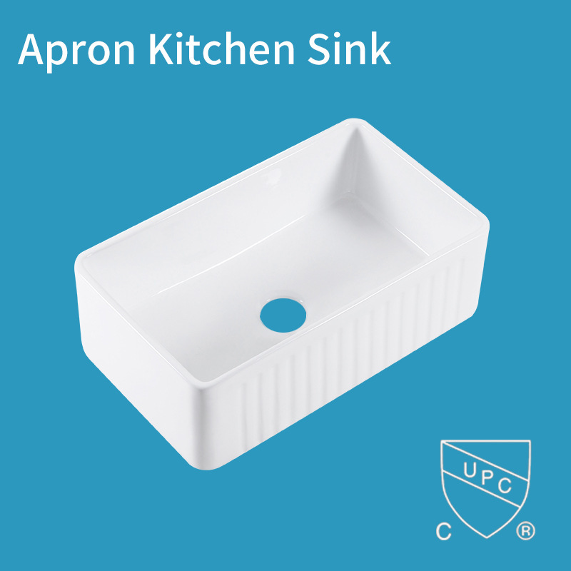 MIJIC Minjie Sanitary Ware 3018A Ceramic Sink Single Sink Kitchen Sink Export cUPC Certification