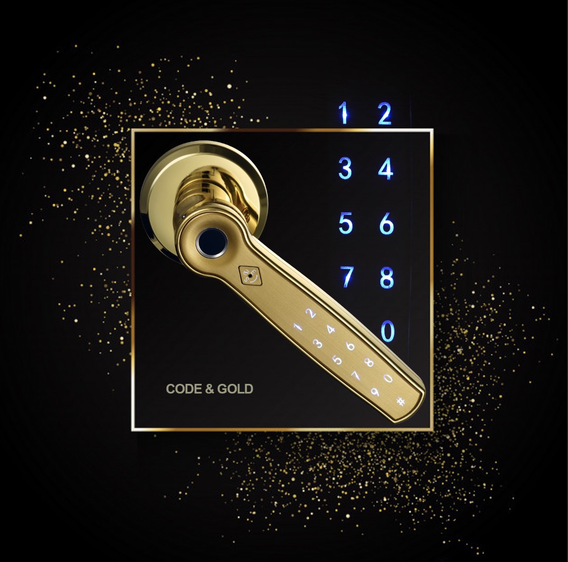 锁神室内房门锁一握开指纹锁球形电子锁密码刷卡蓝牙智能电子门锁