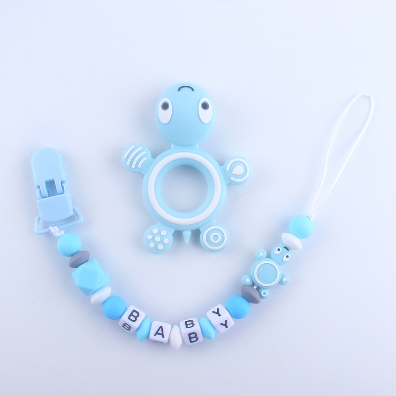 Nueva tortuga de silicona mordedor bebé silicona Big Star molar juguete AliExpress Amazon pegamento mordedura