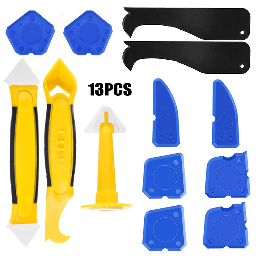 13件套美缝工具厨房浴室瓷砖地板缝填缝喷嘴刮板 美缝工具