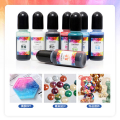 3D Blending Tri-Color Pigment 24-Color Optional DIY Crystal Droplet Resin Blending Pigment Color Mixing Odorless 3D Blending Color Pigment