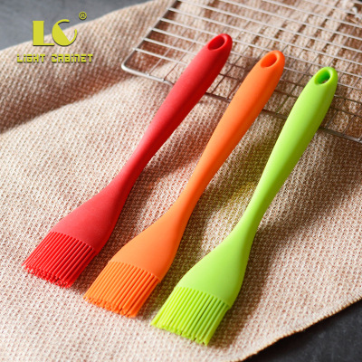 一体实色大号弯头硅胶刷 硅胶扫 无缝食品级耐高温油刷 烘焙工具