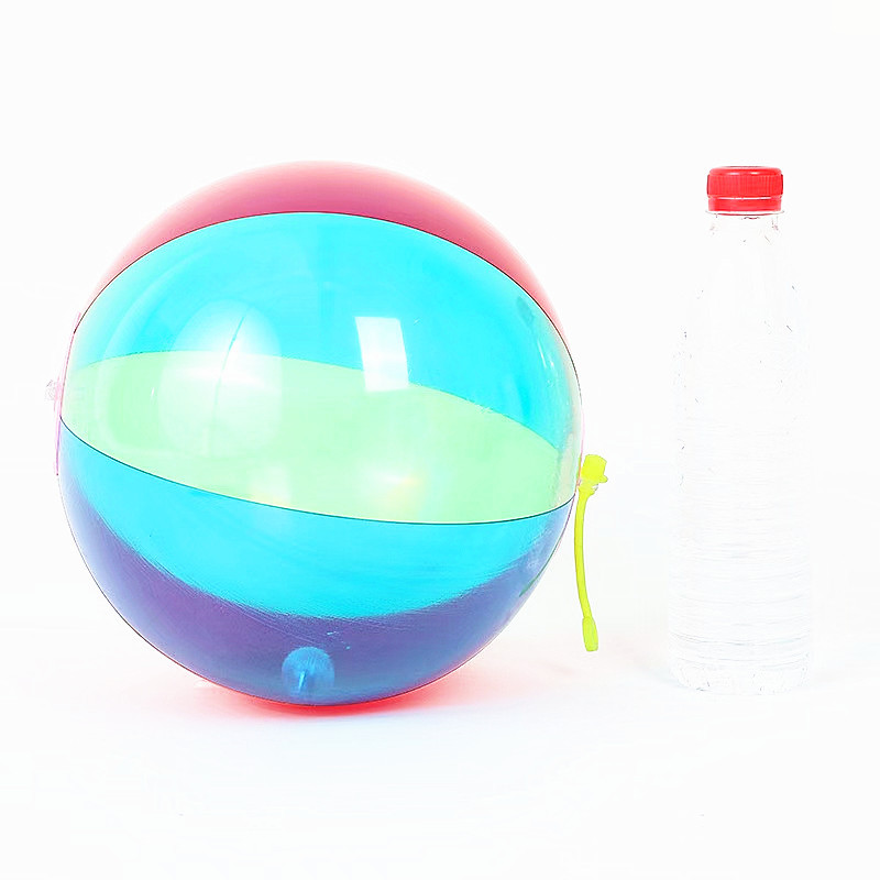 充氣發光拍拍球拼色 兒童玩具球閃光球 寶寶手拍球發光充氣球廠家