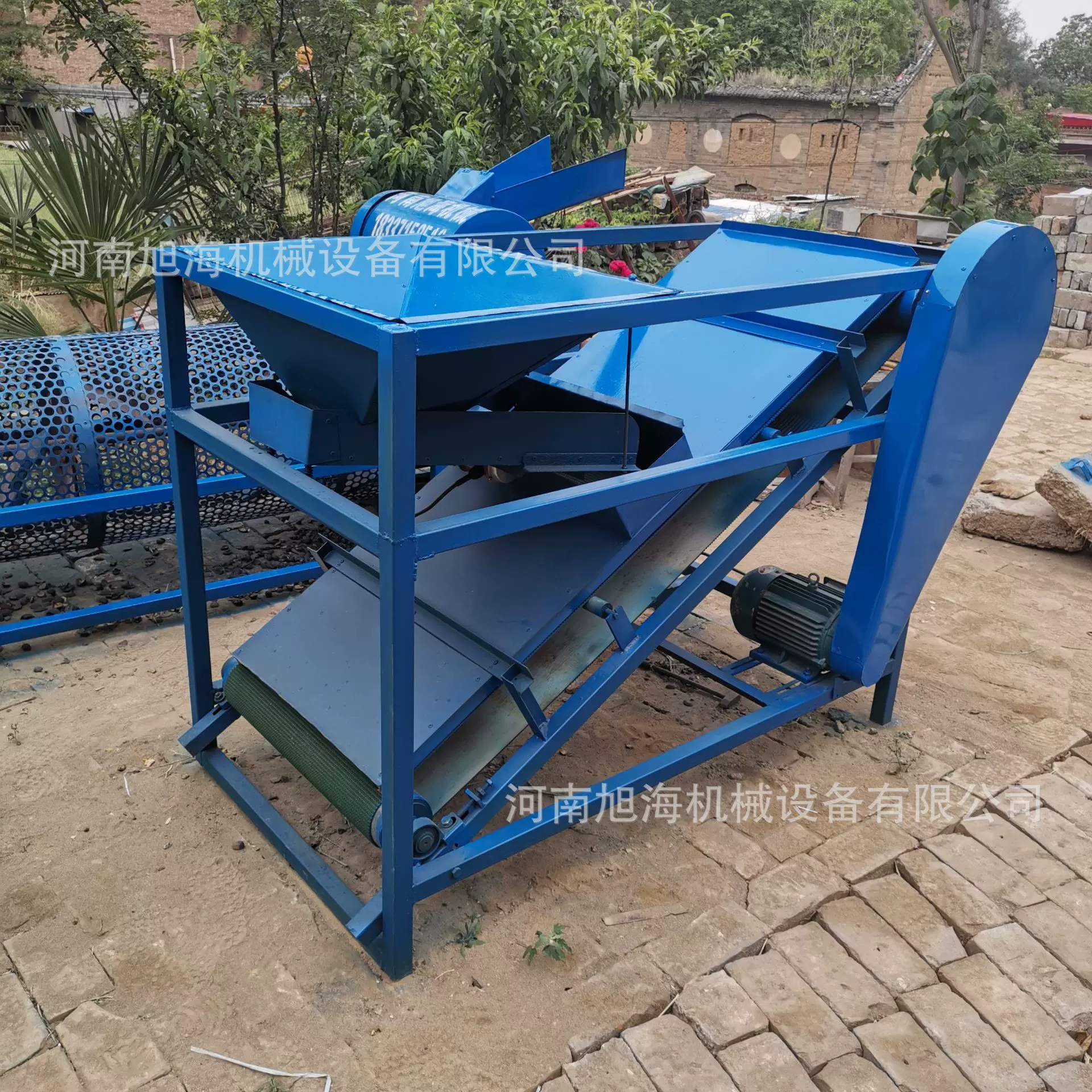 旭海机械定制茶籽剥壳机油茶果脱壳机智能籽壳分选分离加工设备