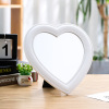 Pink love desktop makeup mirror placing hanging mirror dual -use girl love -shaped makeup mirror girl heart Korean style