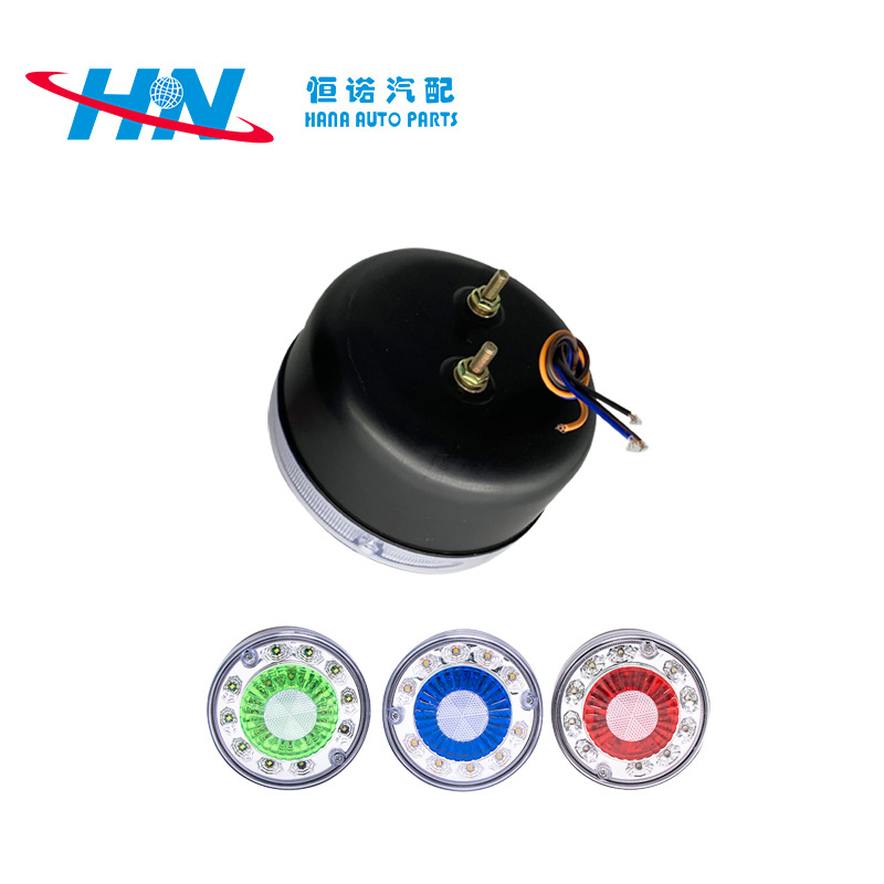 Venta directa de fábrica de luz trasera redonda adecuada para camión trolley remolque luz trasera más vendida