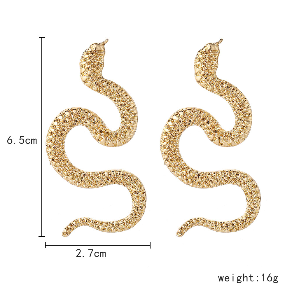 1 Pair Fashion Snake Alloy Plating Women's Drop Earrings display picture 1