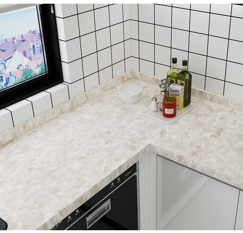 台灣現貨 自粘pvc墙纸厨房卫生间灶台洗手台桌面墙面柜子防水大理石纹壁纸 Yahoo奇摩拍賣