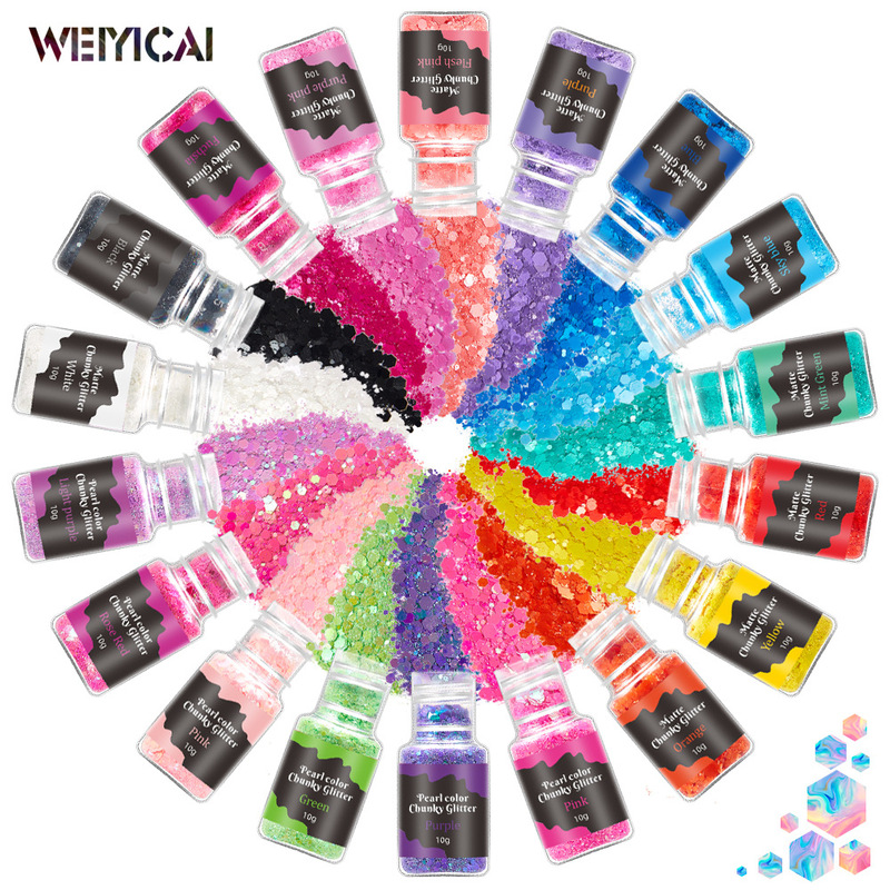 Cross-border Amazon 12 colors suit mixed sequins pearlescent Matt fluorescent nail sequins jewelry glitter powder sequins Cross-border Amazon 12 colors suit mixed sequins pearlescent Matt fluorescent nail sequins jewelry glitter powder sequins