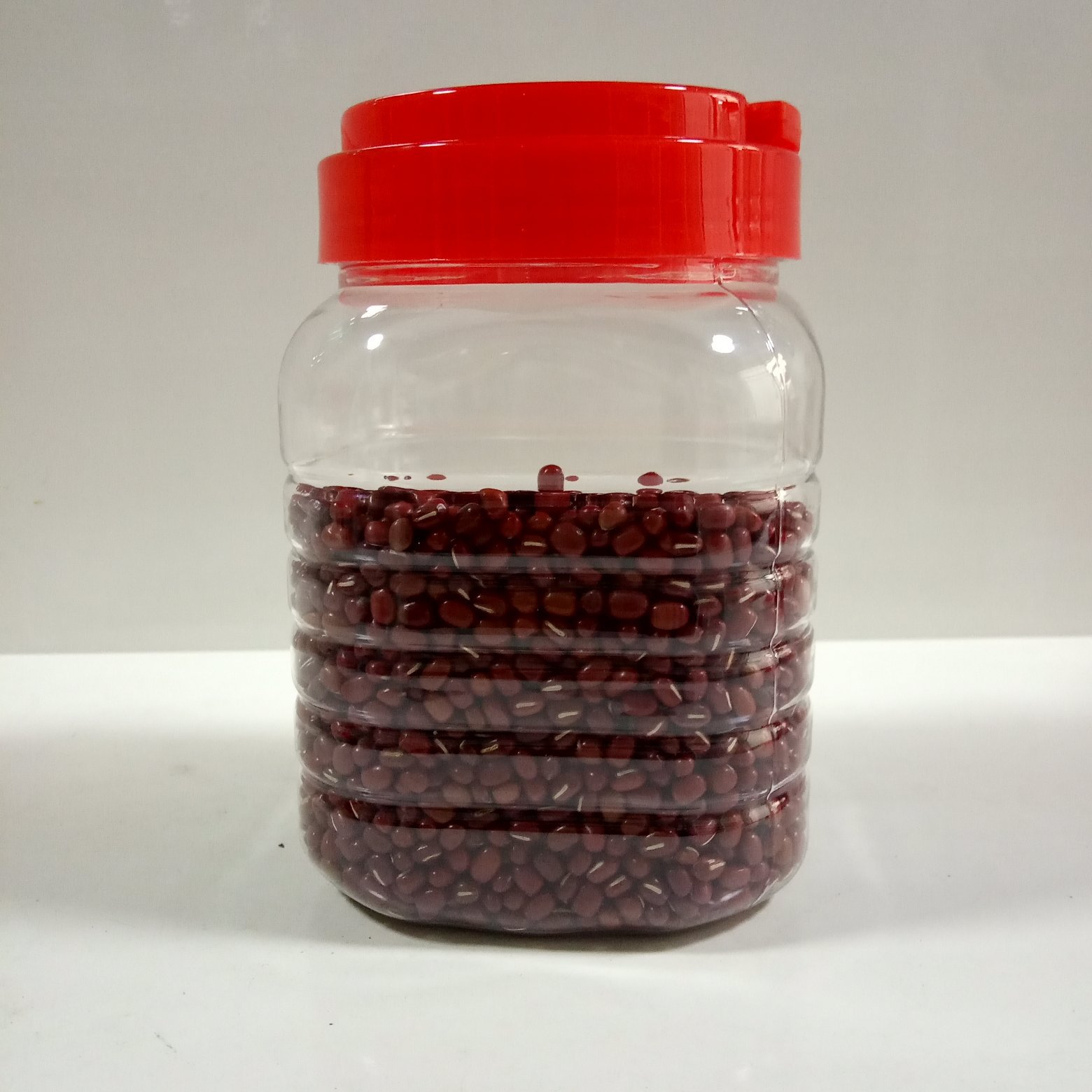 供应透明PET手提饼干包装盒1250ML塑料储物瓶泡菜桶