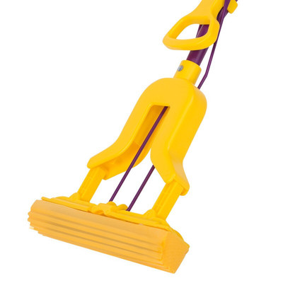 妙洁拖把魔吸对折式胶棉木地板拖把吸水挤水海绵送对折式替换装|ru