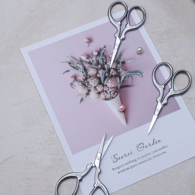 不锈钢修眉剪 家用钓鱼剪 裁缝剪 鼻毛剪 胡须剪