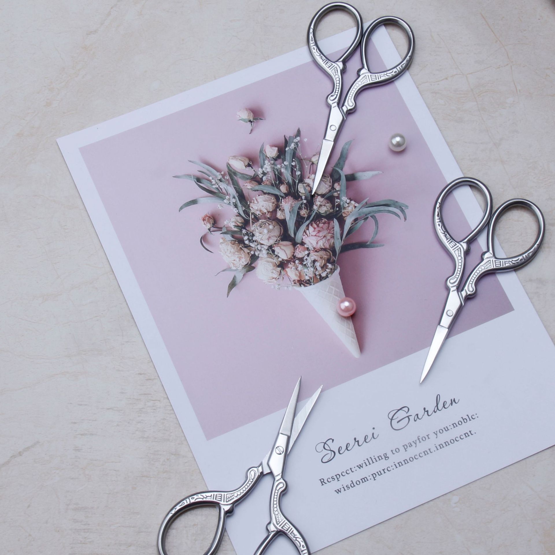 不锈钢修眉剪 家用钓鱼剪 裁缝剪 鼻毛剪 胡须剪