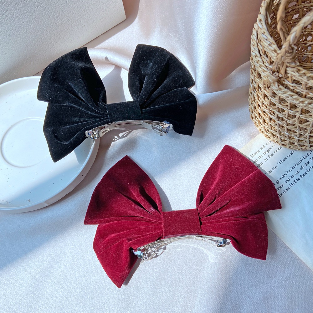Red Big Bow Hairpin Korean Top Clip Hair Clip Headdress Wholesale Nihaojewelry display picture 4