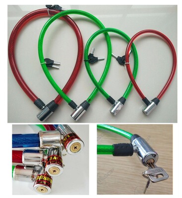 Bicycle Atomic lock Annulus Soft lock Lap Wire Lock Mountain bike motorcycle electric vehicle Security lock Cable Lock