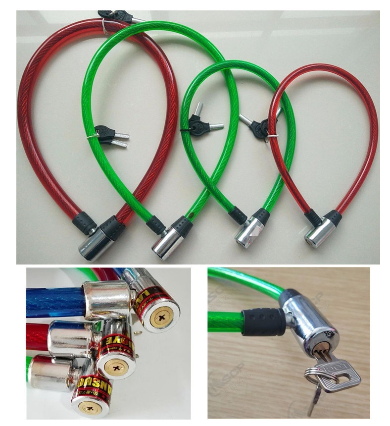 Bicycle Atomic lock Annulus Soft lock Lap Wire Lock Mountain bike motorcycle electric vehicle Security lock Cable Lock