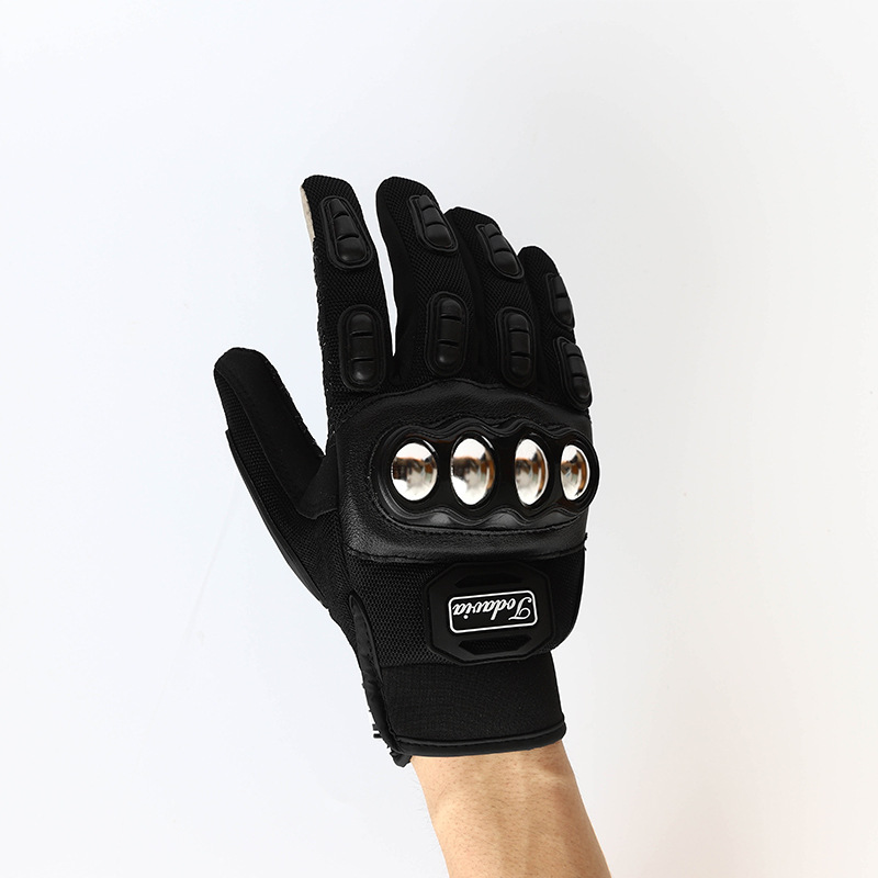 Guantes de la motocicleta guantes de acero inoxidable Dedo de longitud completa de malla transpirable pantalla táctil resistente a la caída de fábrica al por mayor
