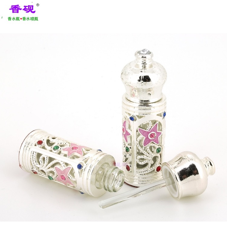 香砚 3ml银色粉油芭提雅款香水瓶摆件4.jpg