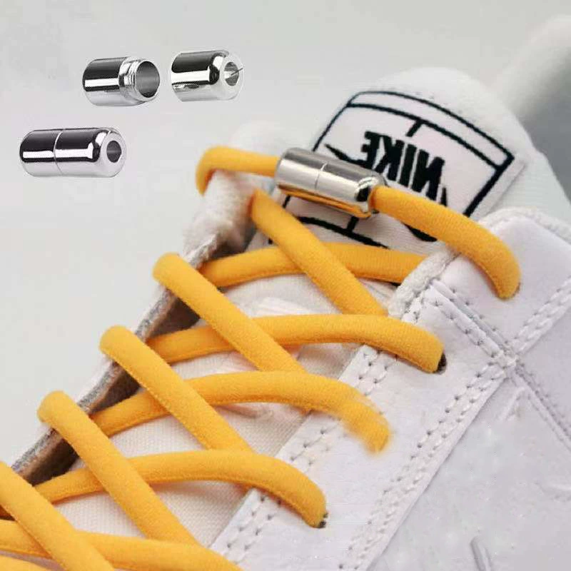 Маленькие белые туфли-шнурки с ленивыми шнурками, детские шнурки без галстука с эластичной пряжкой, цветные черные шнурки без галстука для взрослых мужчин и женщин