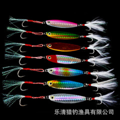 Artificial lure, metal plate, lead fish, explosive laser, shore lures, long-distance casting, blood groove hook, bass fishing gear bag, lead fish, hard bait, bass