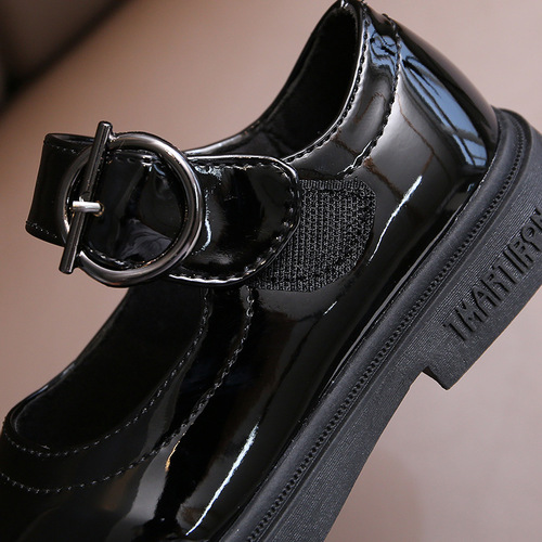 Children's Leather Shoes Spring and Autumn New Girls' Leather Shoes Soft Sole Fashion Casual Middle and Large Children's Korean Style Girls' Casual Shoes