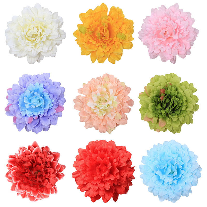 布艺绢花DIY手工仿真布艺凤兰花拖鞋服装配件人造仿真花|ms